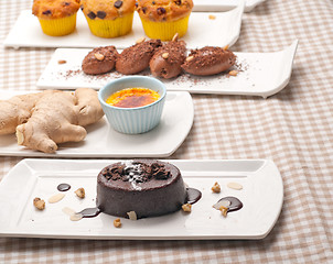 Image showing group of various dessert cake 