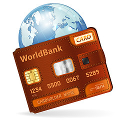Image showing World Credit Card Concept