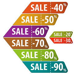 Image showing Collect Sale Signs