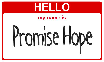 Image showing name promise hope