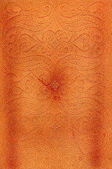Image showing vintage stained leather