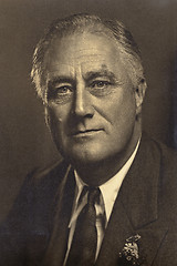 Image showing vintage roosevelt portrait