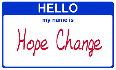 Image showing name hope change