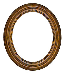 Image showing vintage oval frame