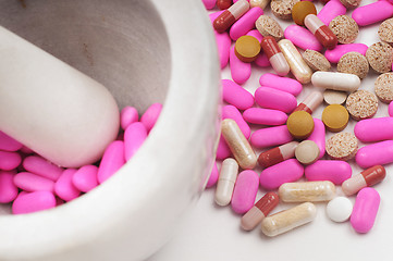 Image showing Pink drugs (tablets)