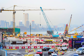 Image showing Construction site in HK