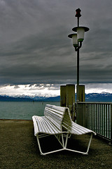 Image showing  bench and autumn in mera 