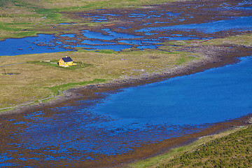 Image showing Lone house in marshes