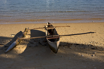 Image showing  nosy be  boat oar  