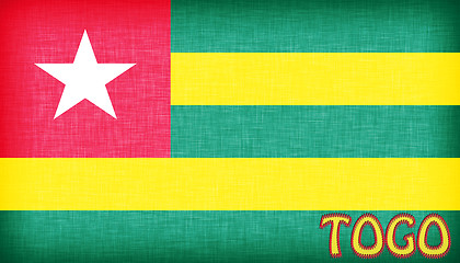 Image showing Linen flag of Togo