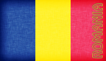 Image showing Linen flag of Romania