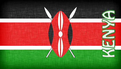 Image showing Linen flag of Kenya