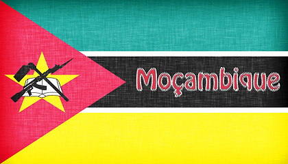 Image showing Linen flag of Mozambique