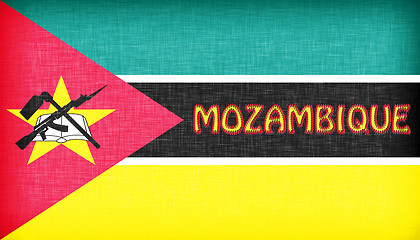 Image showing Linen flag of Mozambique