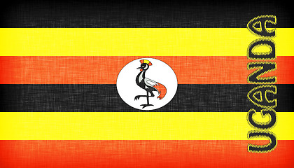 Image showing Linen flag of Uganda