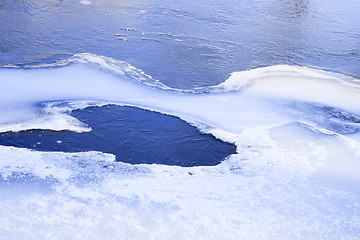 Image showing Frozen river surface