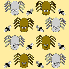 Image showing spider and fly