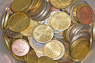 Image showing Euro coins