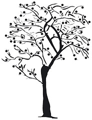 Image showing Tree silhouette