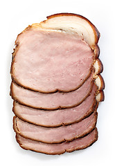 Image showing Smoked meat slices