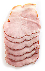 Image showing Smoked meat slices