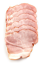 Image showing Smoked meat slices