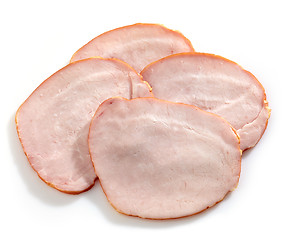 Image showing Smoked meat slices