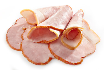 Image showing Smoked meat slices