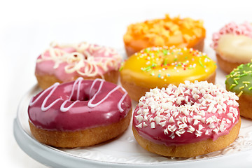 Image showing fresh baked donuts