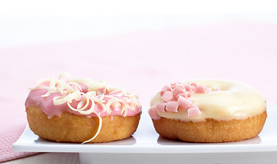 Image showing fresh baked donuts