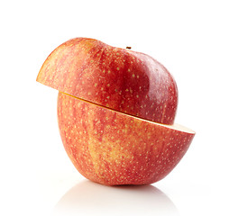 Image showing half apple