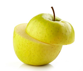 Image showing half apple