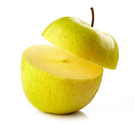 Image showing half apple