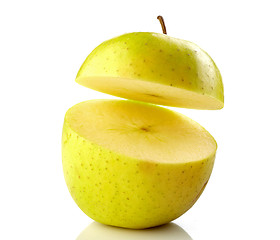 Image showing half apple