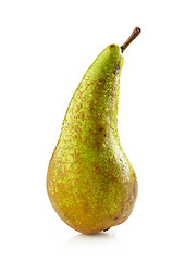 Image showing fresh wet green pear