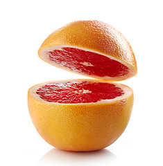 Image showing fresh half grapefruit