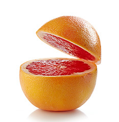 Image showing fresh half grapefruit