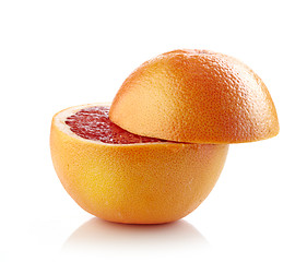 Image showing fresh half grapefruit 