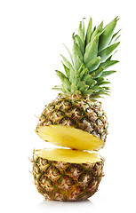 Image showing half pineapple