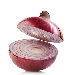 Image showing half red onion