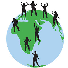 Image showing People silhouettes