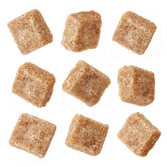 Image showing various brown sugar cubes
