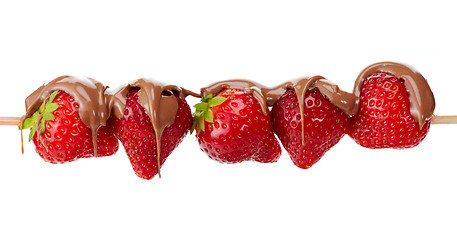 Image showing strawberry and chocolate