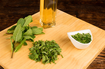 Image showing Mint sauce ingredients