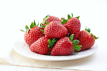 Image showing fresh strawberries