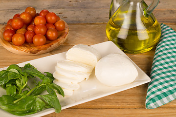 Image showing Cooking with mozzarella