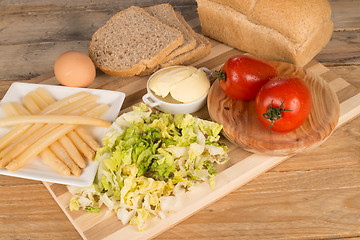 Image showing Vegetarian sandwich