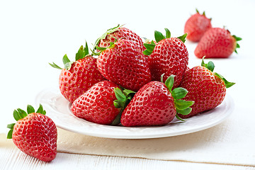 Image showing fresh strawberries