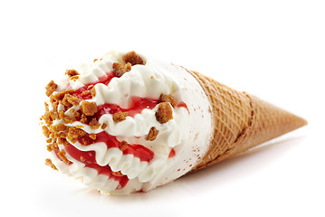 Image showing Strawberry ice cream