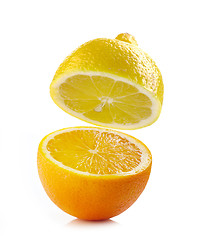 Image showing fresh half lemon